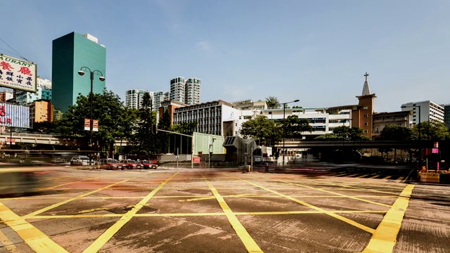 中国香港九龙交通枢纽视频下载