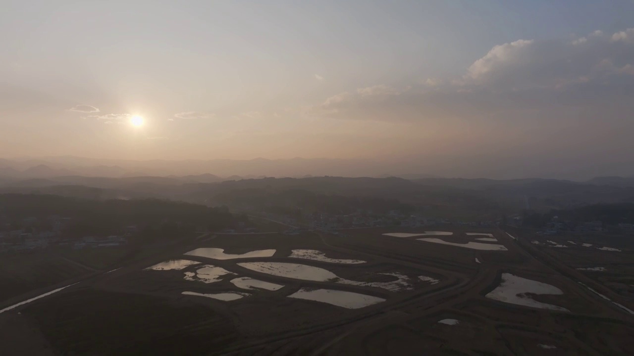 云贵高原村庄山景风光视频素材