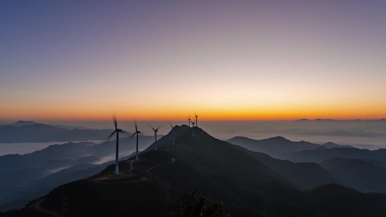 大气震撼高山日出延时视频下载