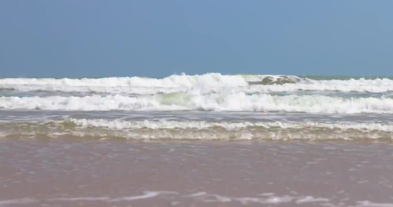 海南琼海博鳌海滩自然风光视频素材