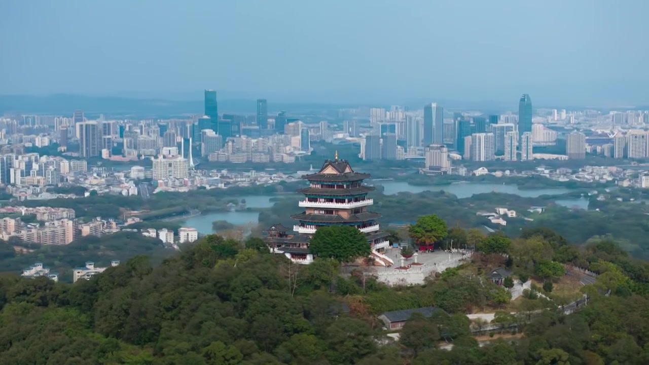 航拍惠州高榜山视频素材