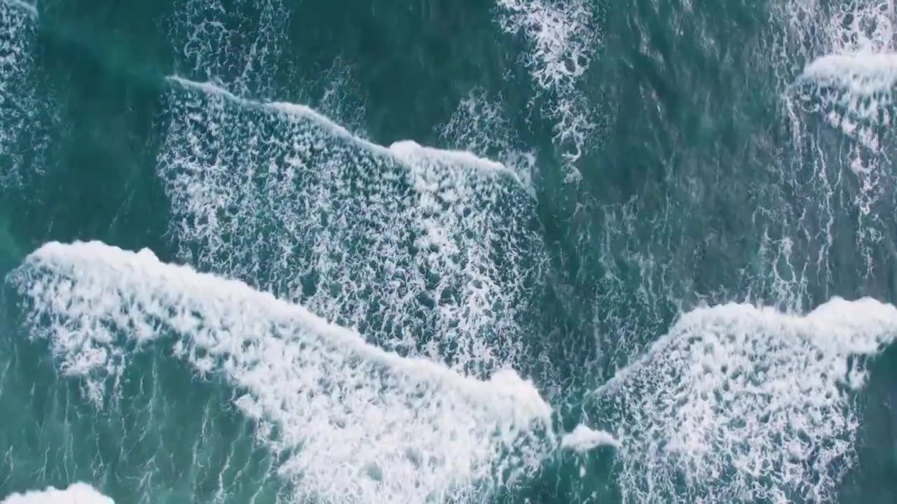 海洋浪花视频素材