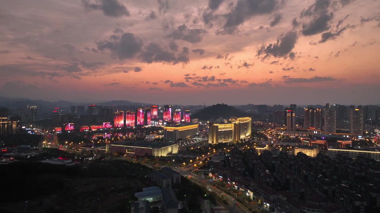 最美宜春夜景视频素材