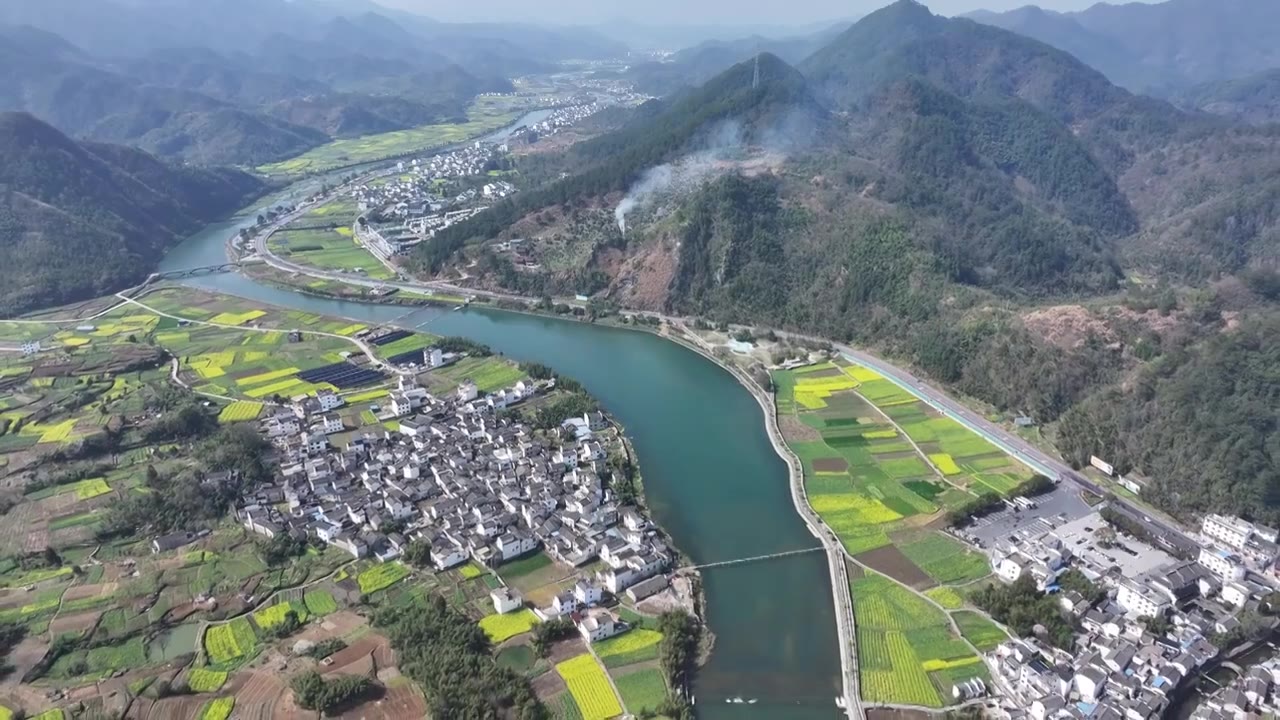 绩溪龙川春光，安徽宣城绩溪视频素材