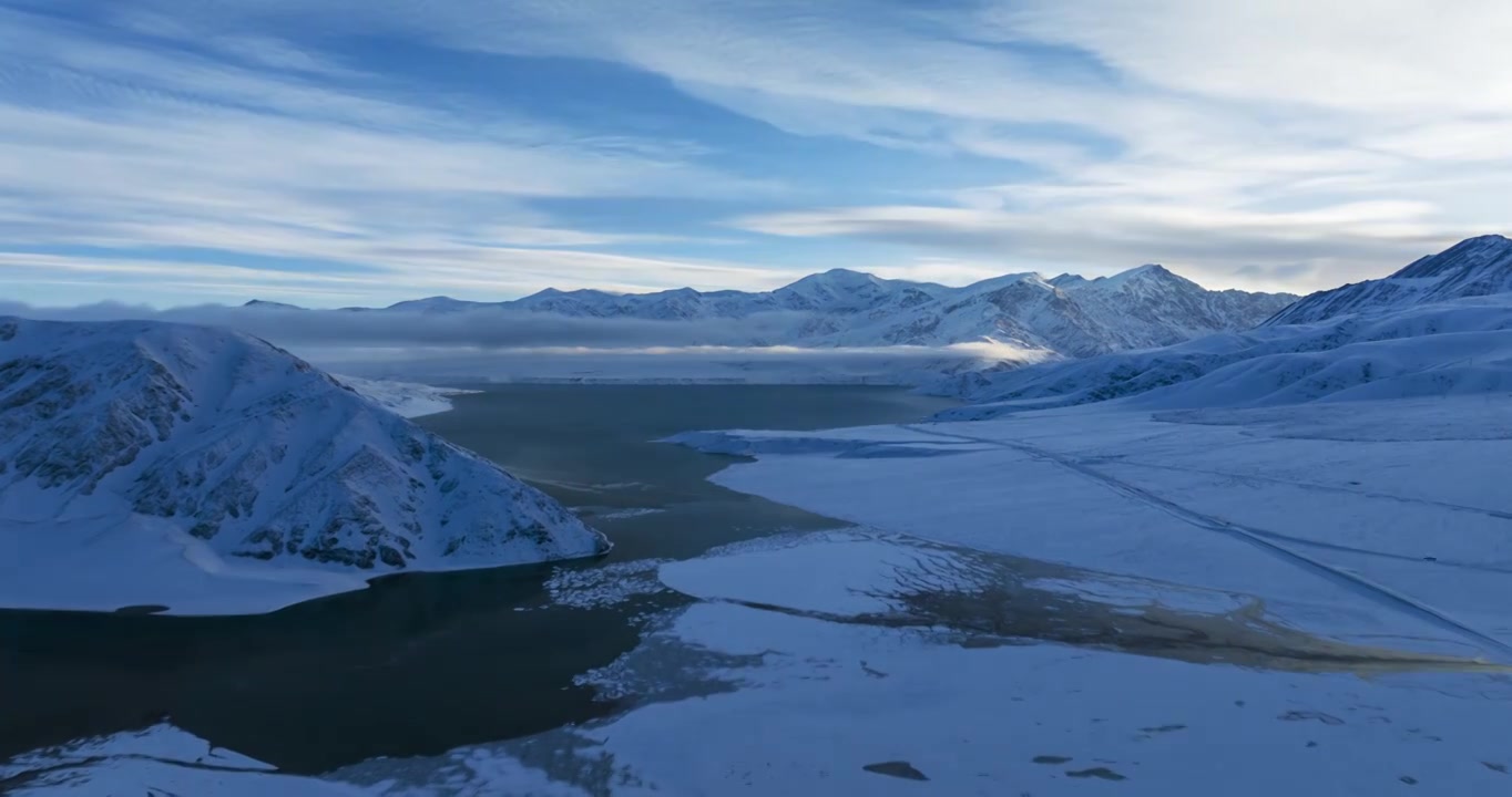 （延时6段）新疆帕米尔高原雪山白沙湖合集视频素材