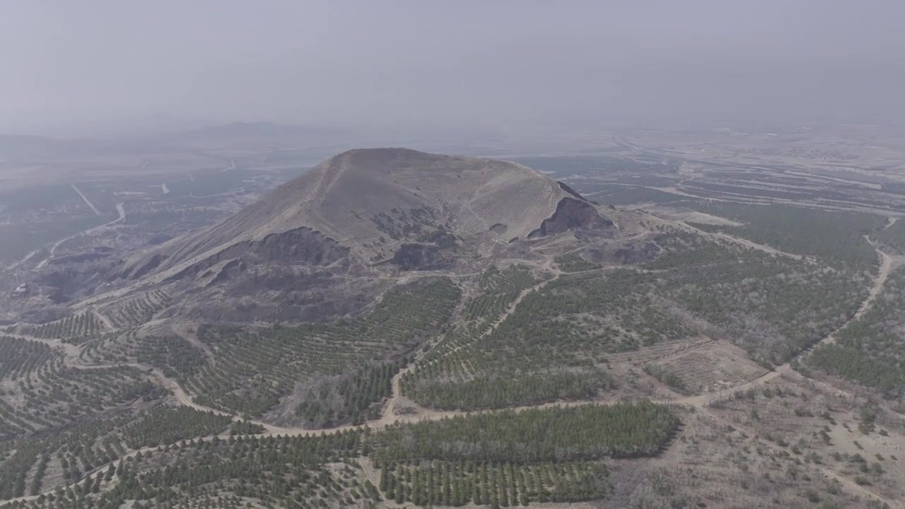 大同火山地质公园 昊天寺视频素材