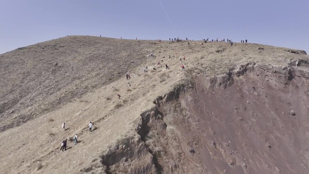 大同火山地质公园 昊天寺视频素材