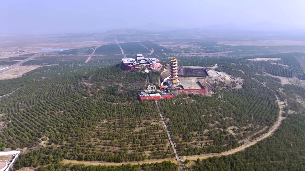 大同火山地质公园 昊天寺视频素材