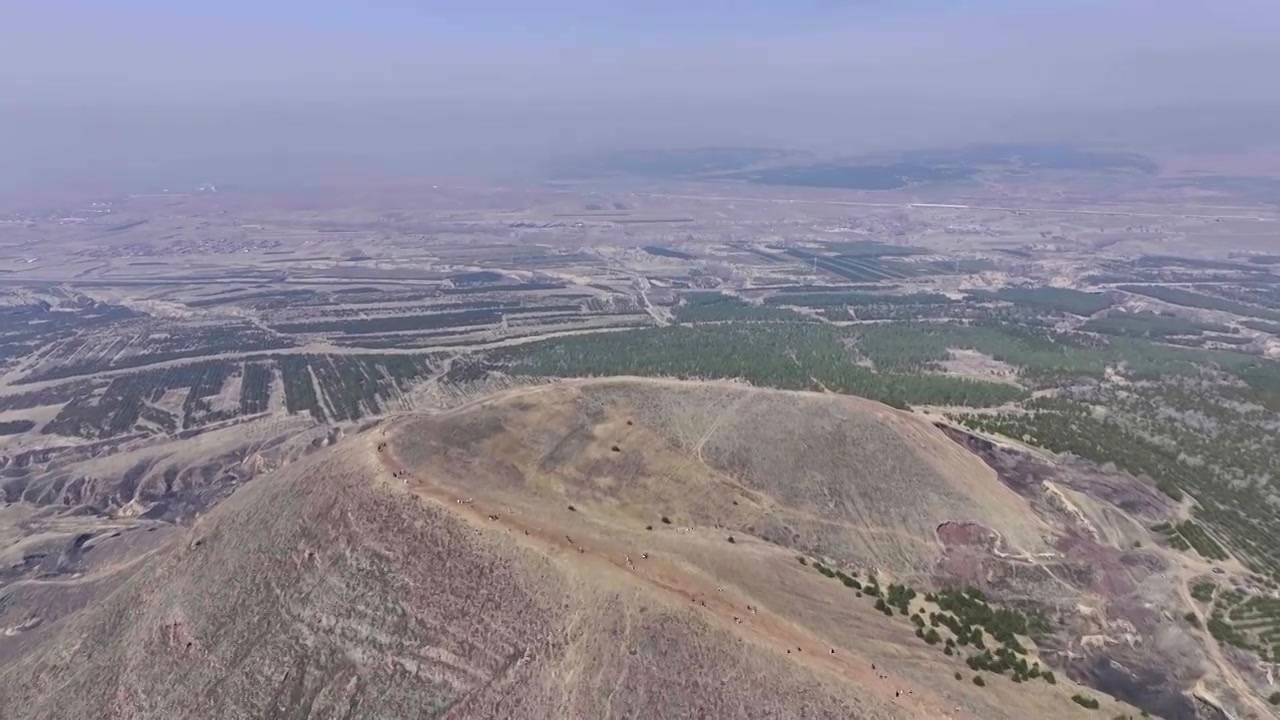 大同火山地质公园 昊天寺视频素材