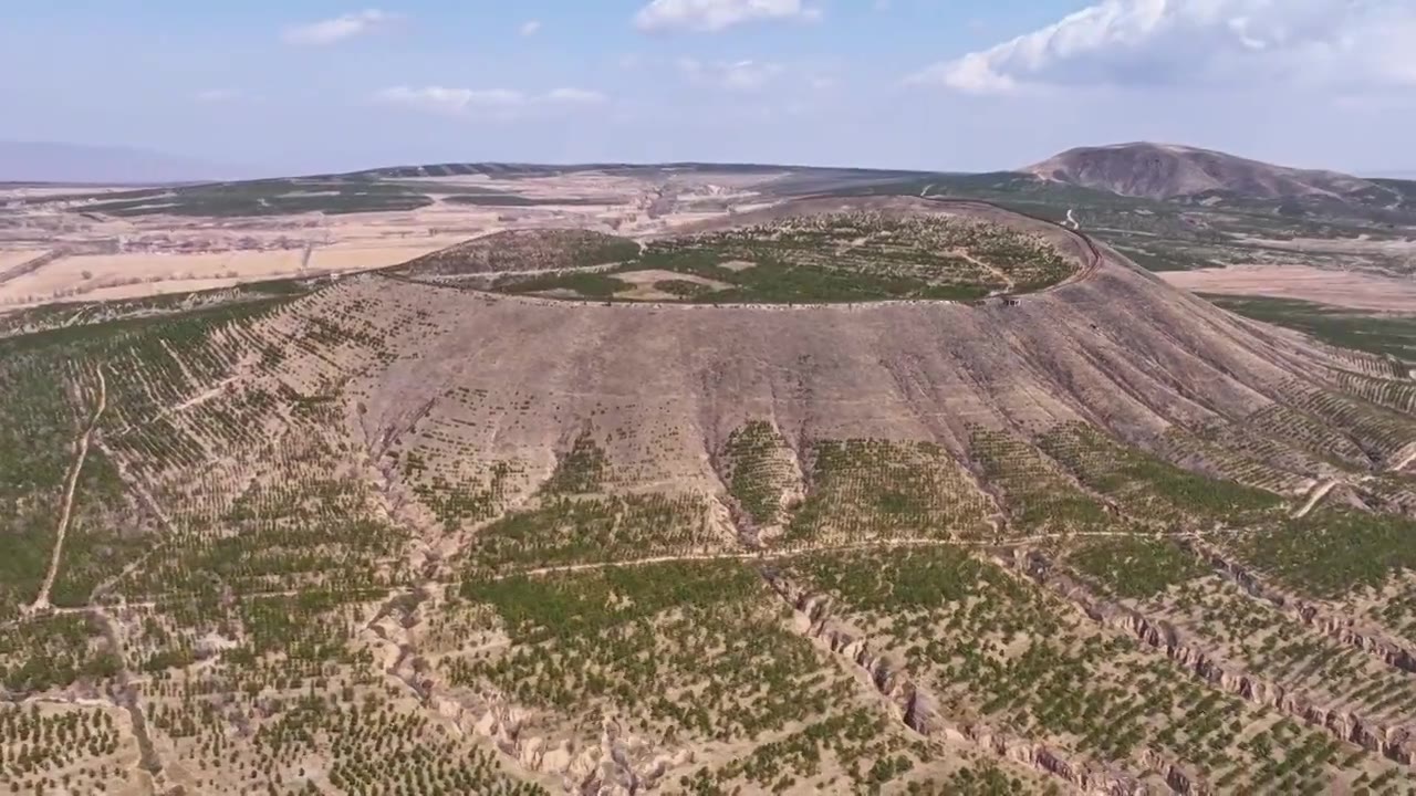 大同火山地质公园 昊天寺视频素材