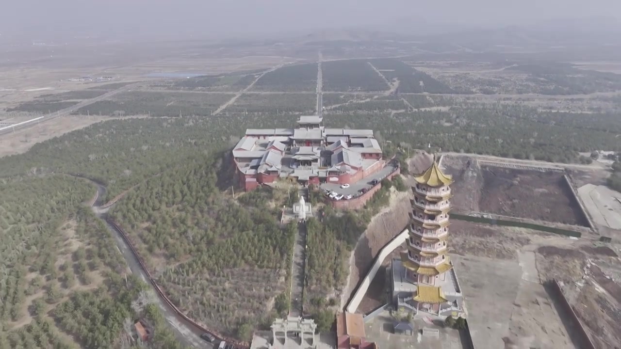 大同火山地质公园 昊天寺视频素材