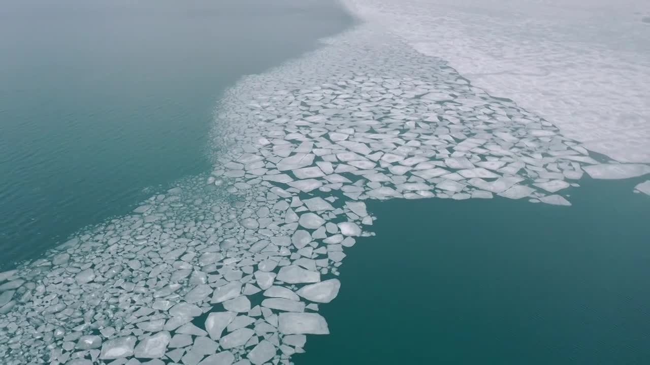 白沙湖浮冰视频下载