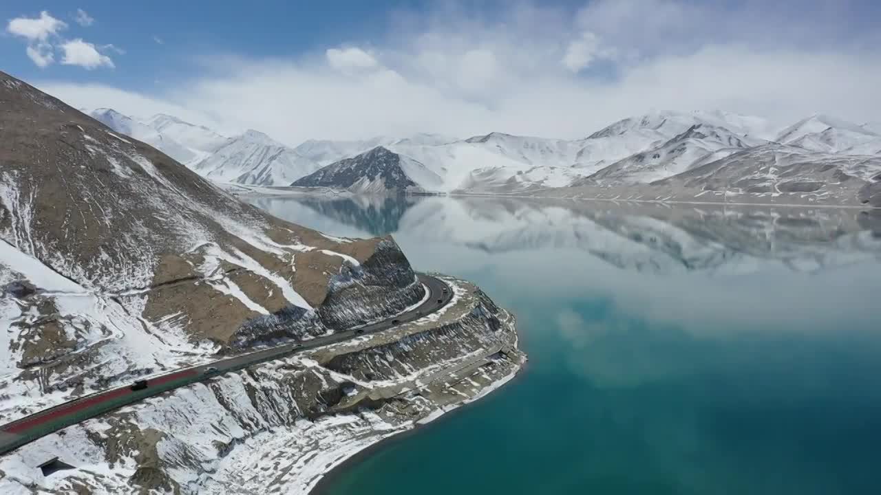 白沙湖与喀喇昆仑公路视频下载