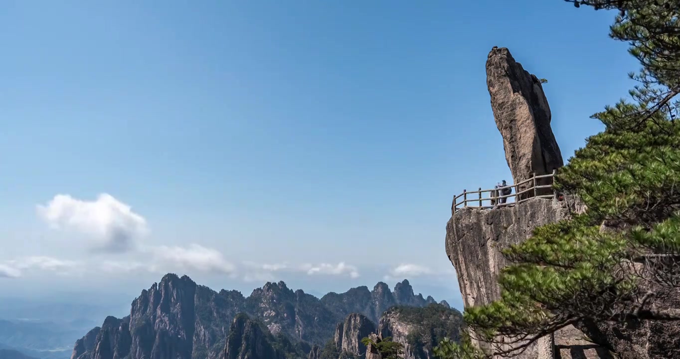 【8k】黄山飞来石视频素材