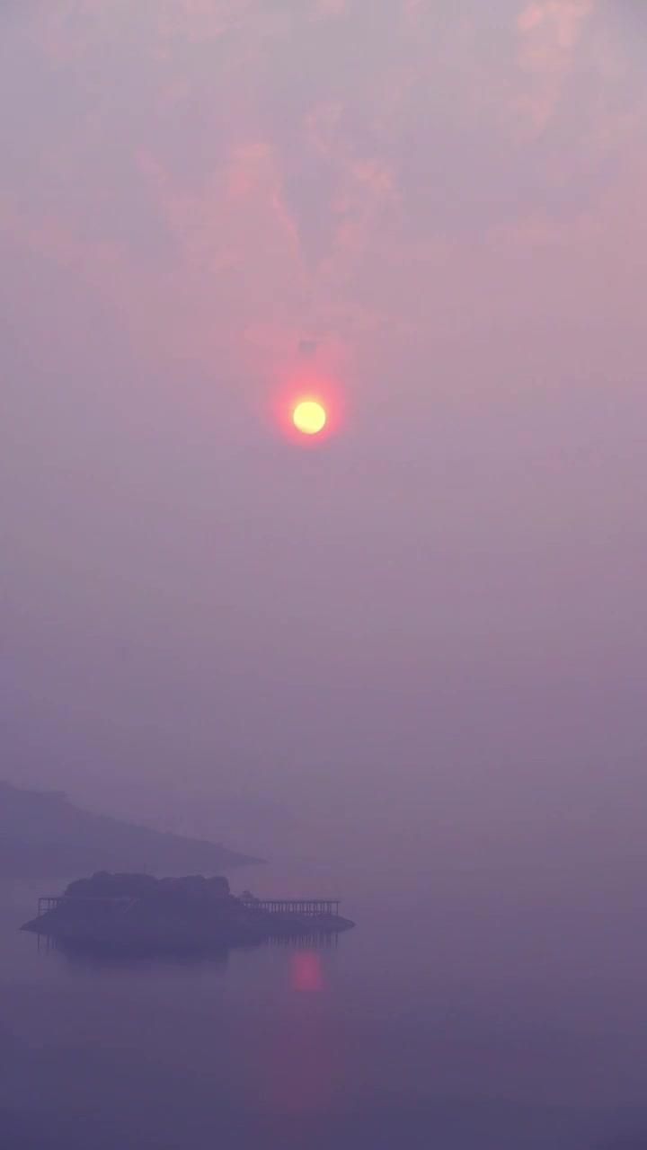 日升东江湖视频素材