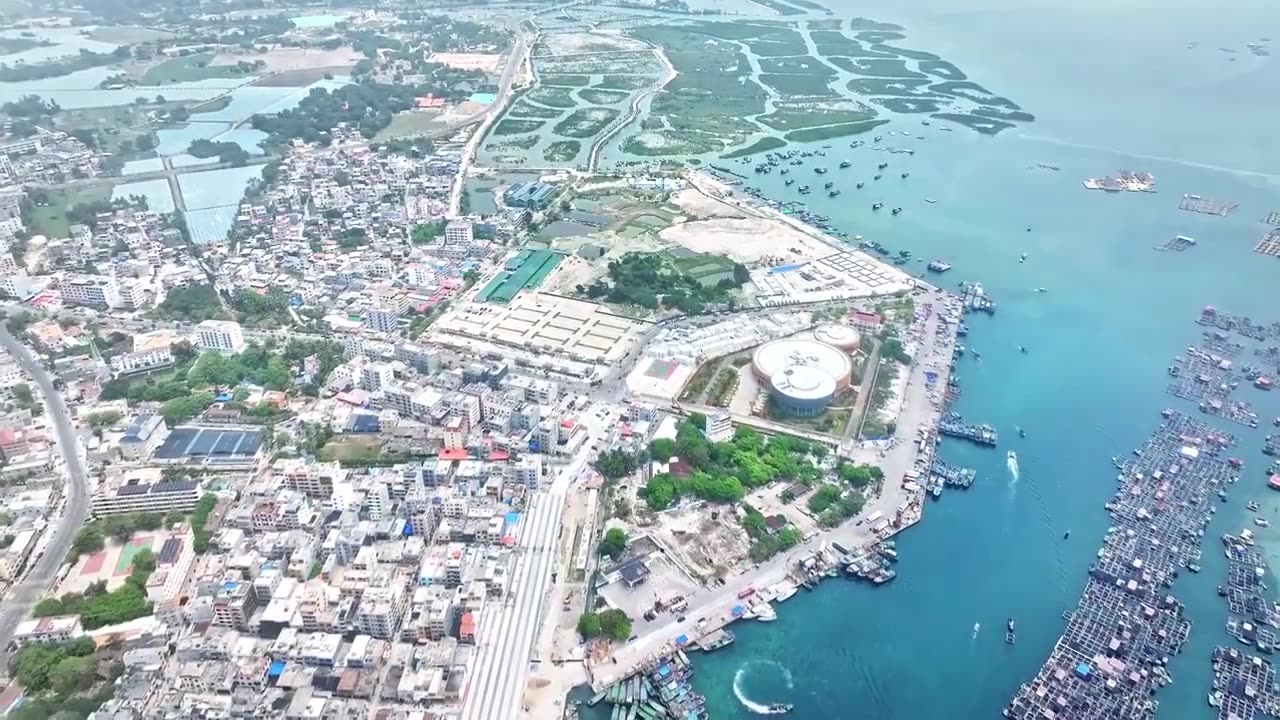 海南疍家博物馆 陵水疍家渔排视频素材