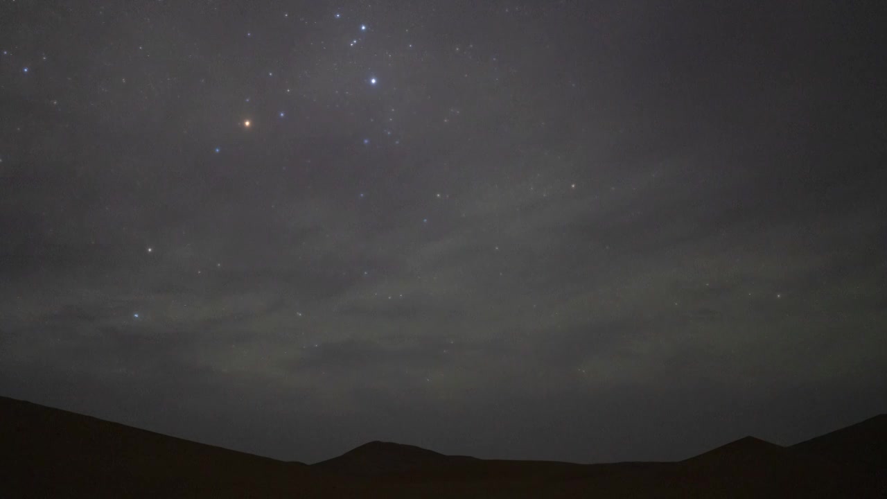 沙漠星空延时摄影视频素材