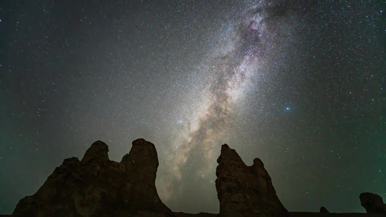 夜景星空延时视频视频素材