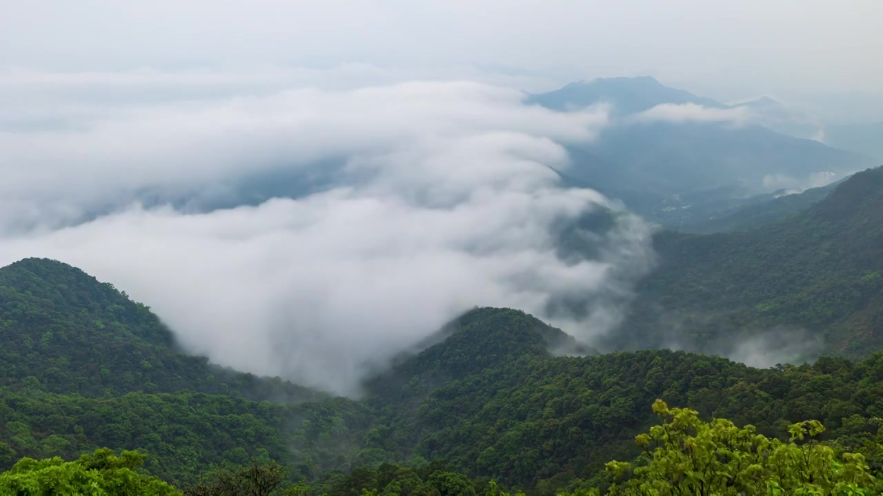 深圳梧桐山云海视频素材