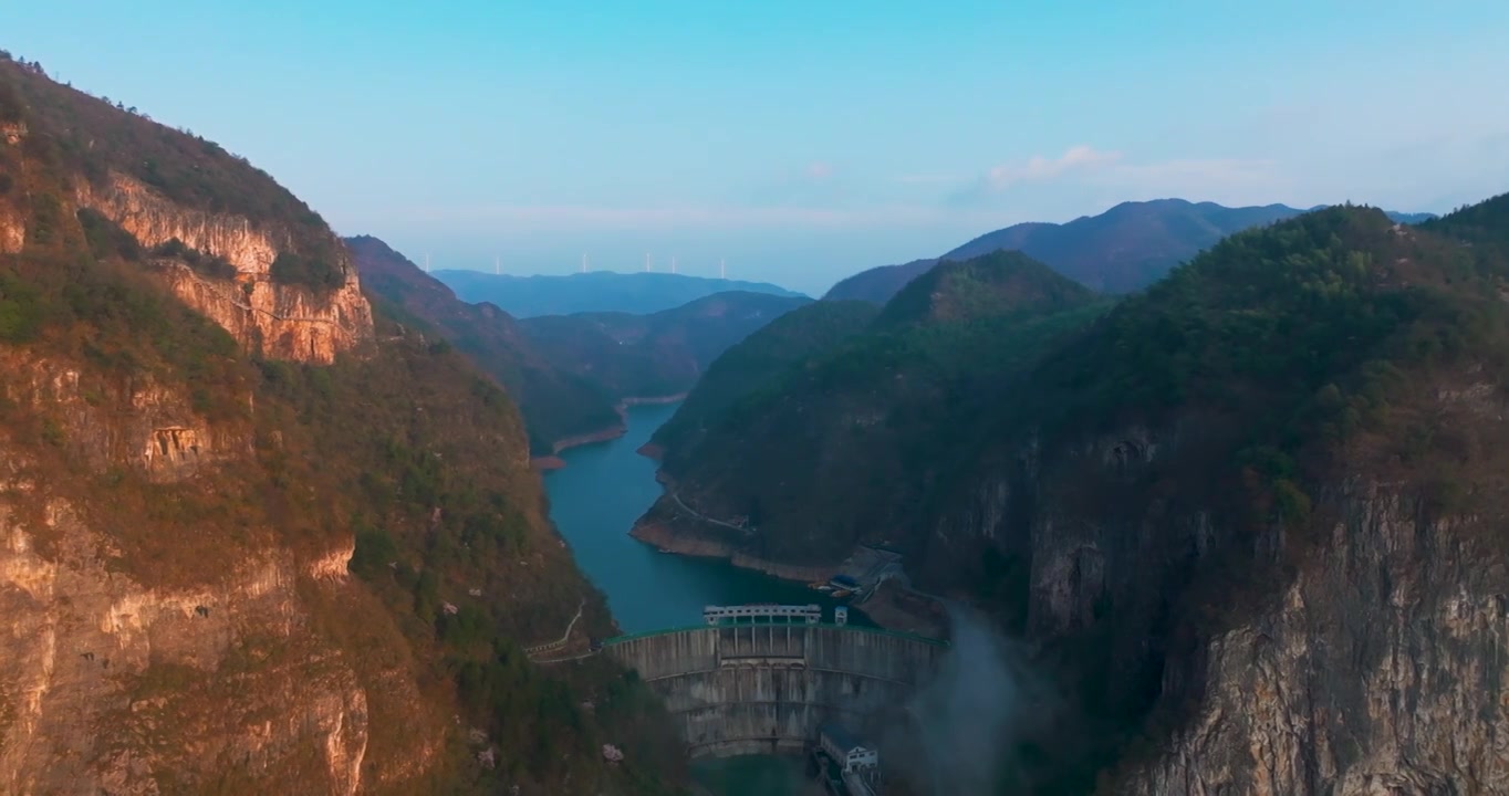 湖南娄底湄江地质国家公园春天视频素材