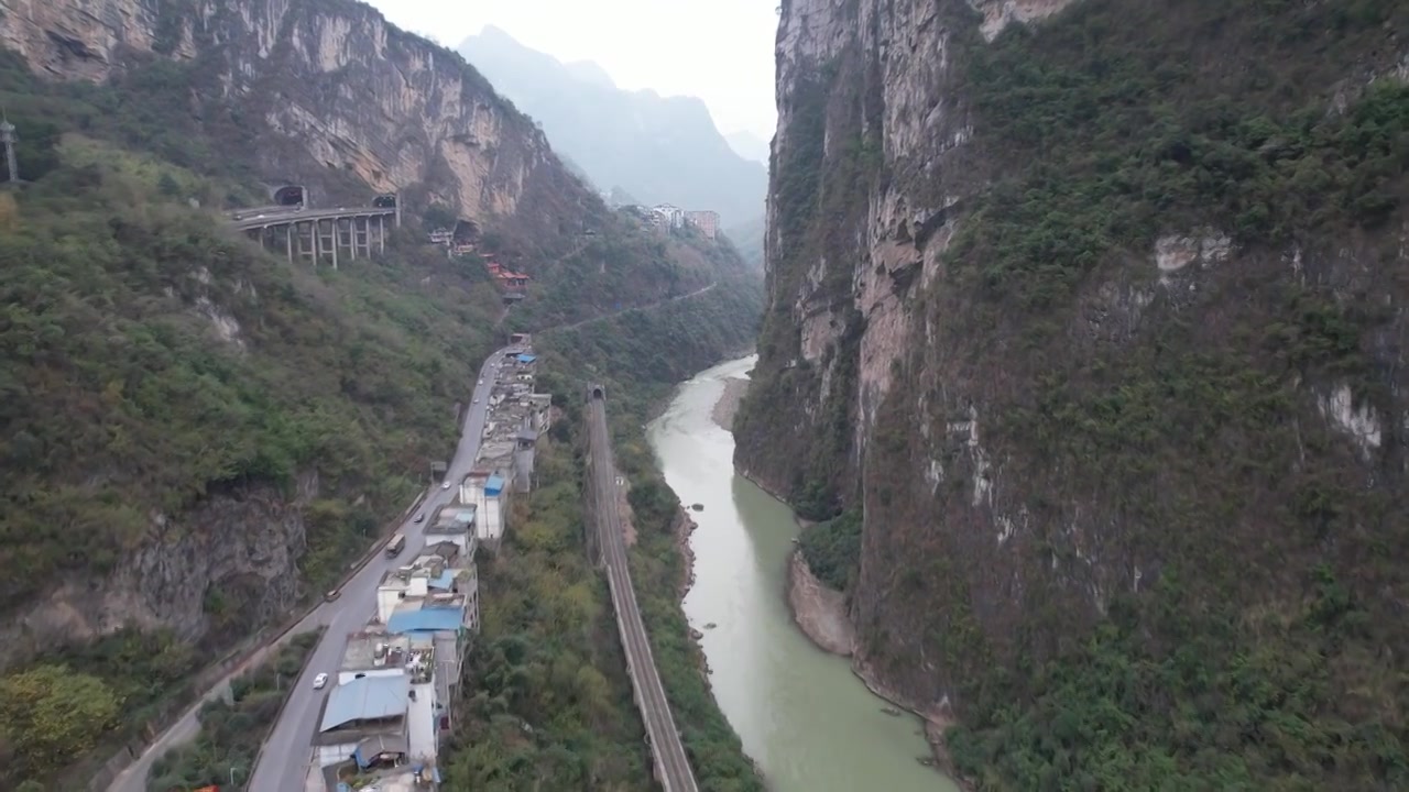 航拍云南豆沙关峡谷视频下载