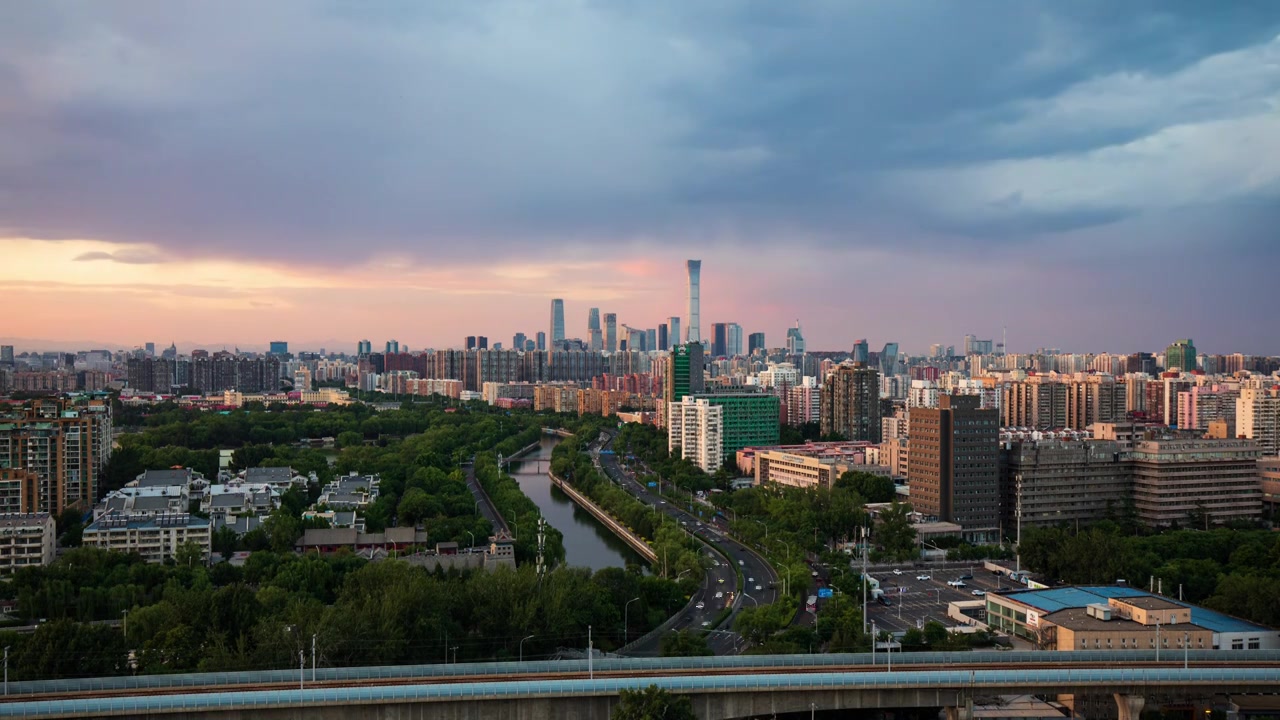 北京城市风光视频素材