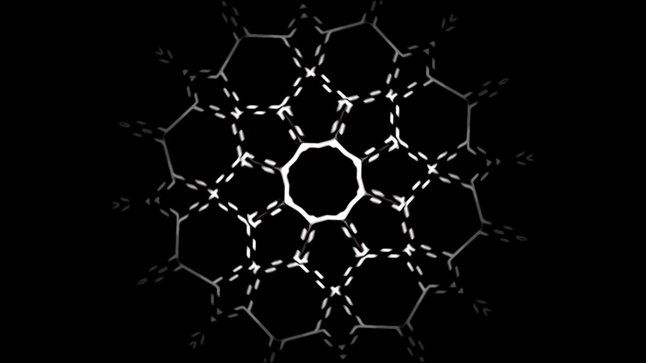 抽象装饰数字曼陀罗镜头。运动。花卉装饰元素视频素材