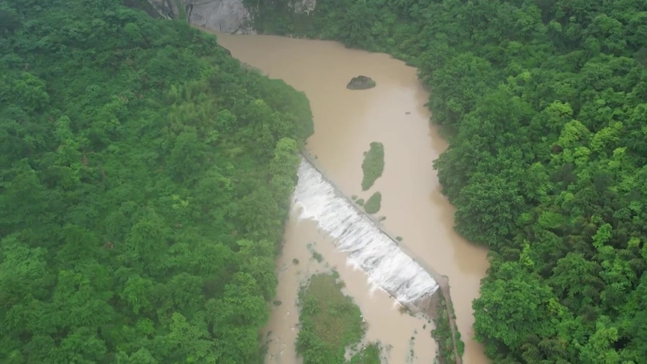 4k航拍绍兴十九峰-韩妃江景色视频下载