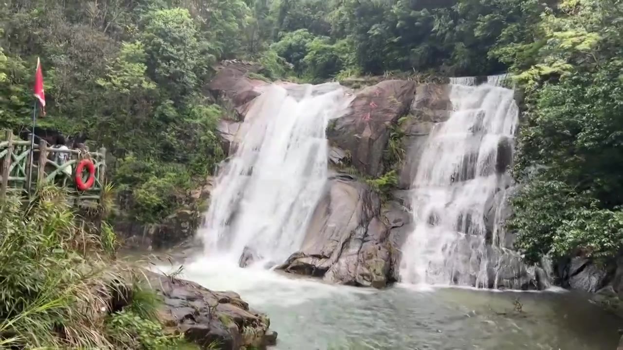 湖南郴州东江湖龙景瀑布视频素材