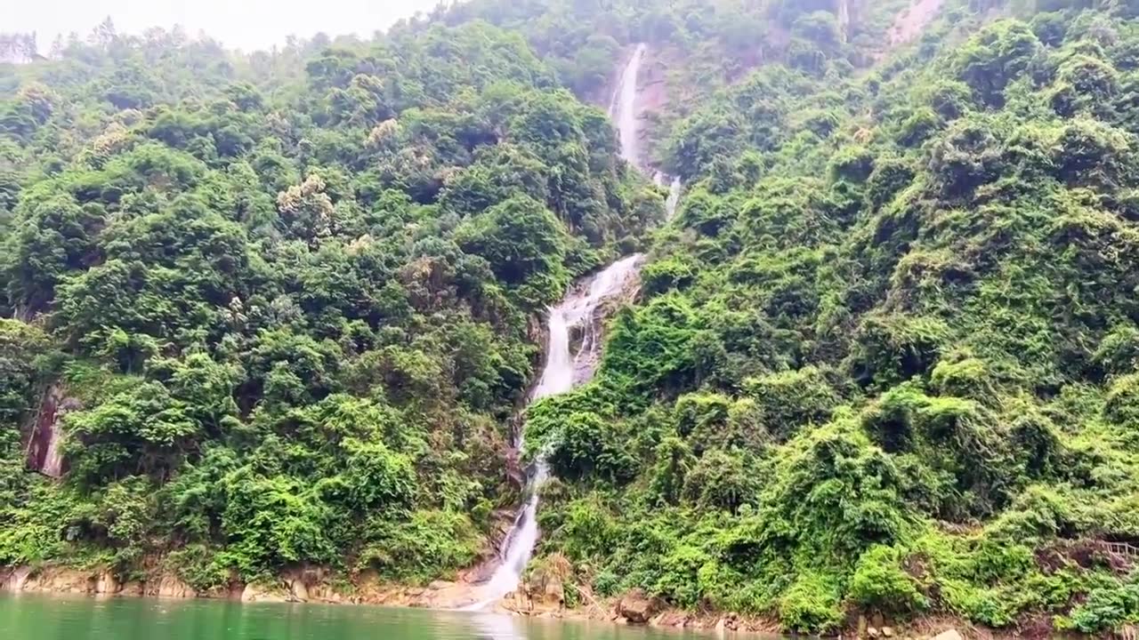 湖南郴州东江湖龙景瀑布视频素材