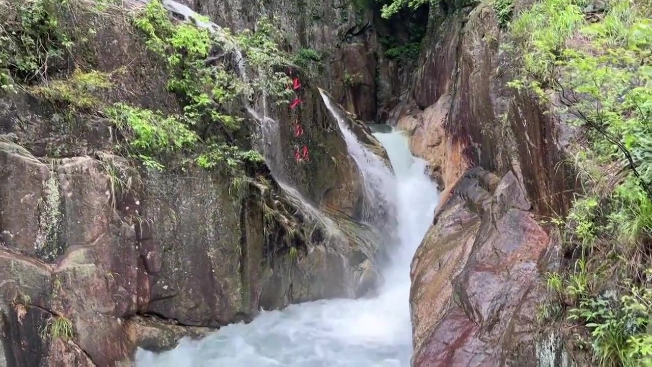 湖南郴州东江湖龙景瀑布视频素材