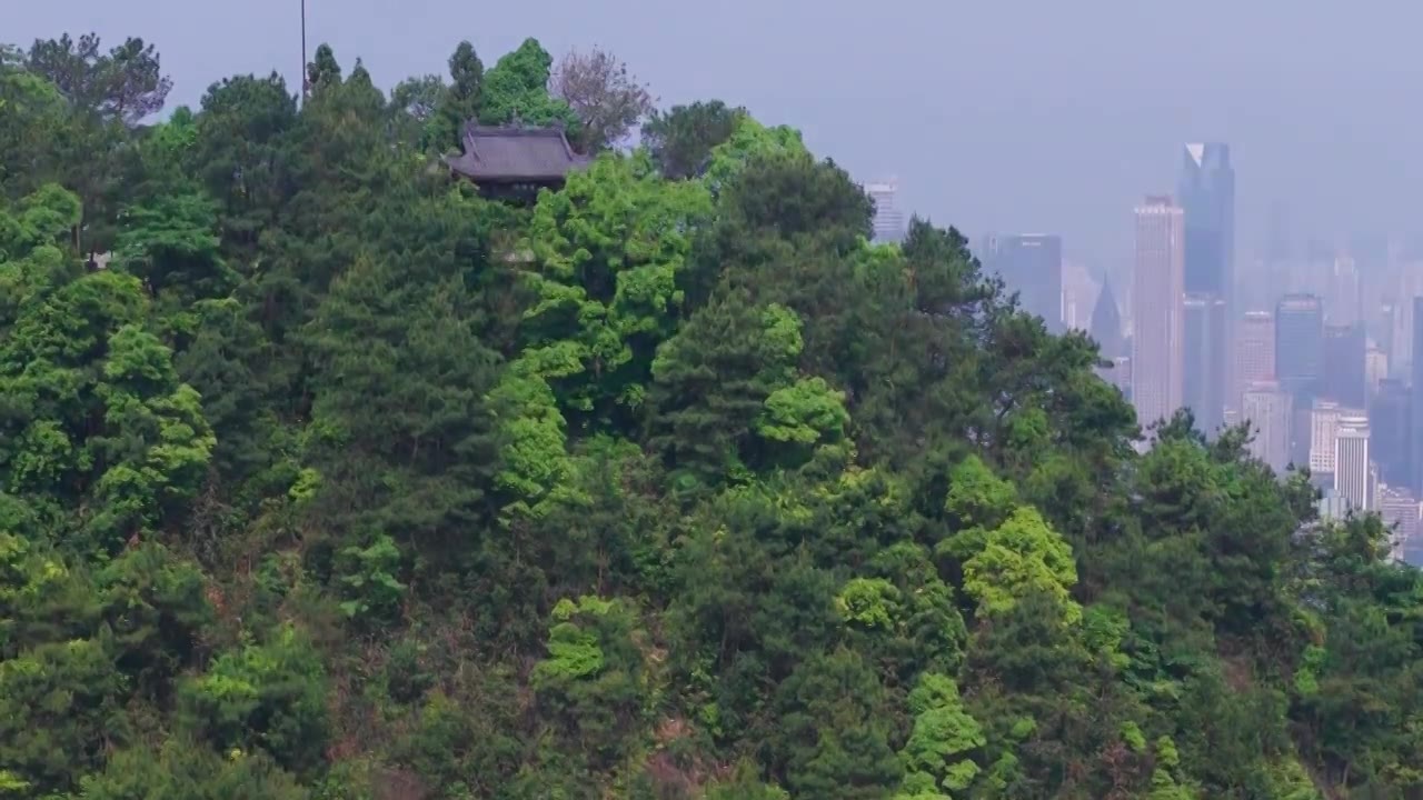 重庆城市天际线全景风光航拍视频下载