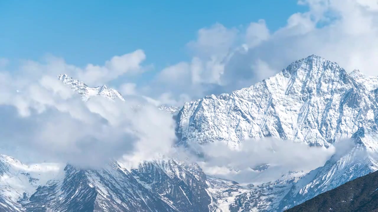 雪山延时视频下载