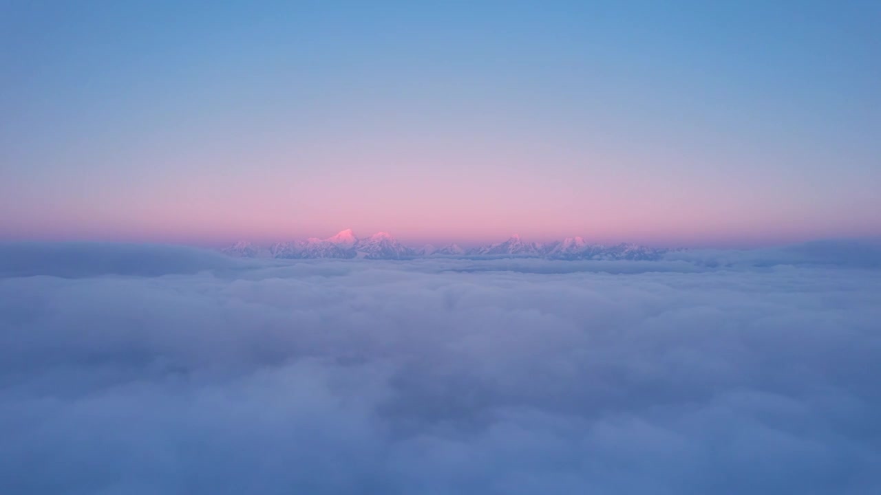 雪山云海日出视频素材