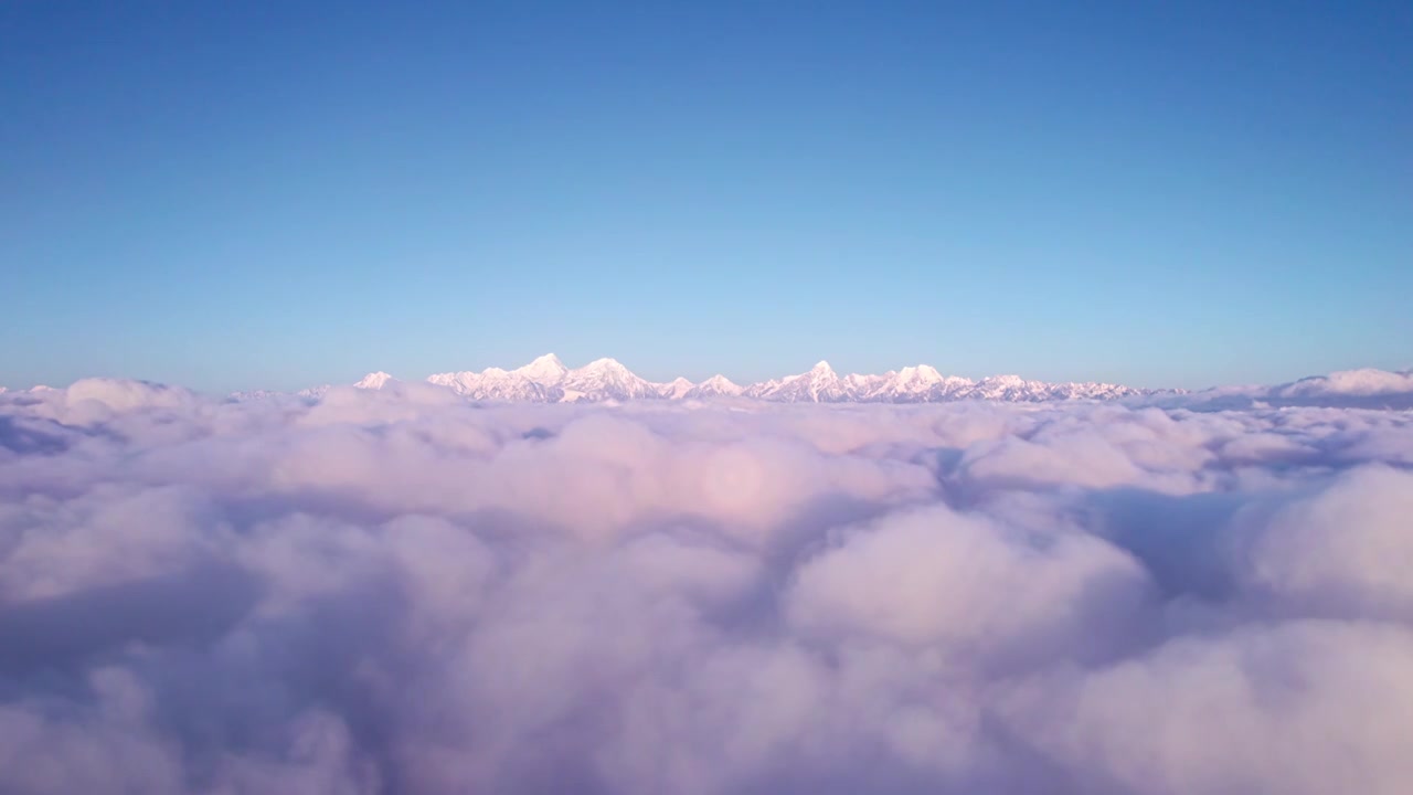 雪山云海日出视频素材