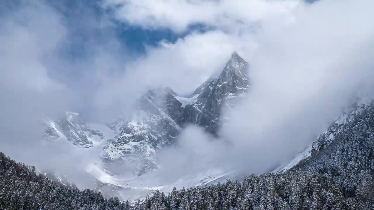 雪山延时视频下载