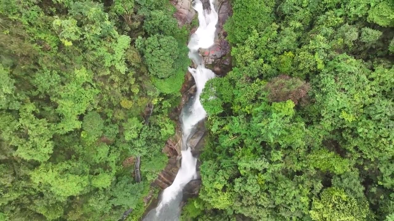 湖南郴州东江湖龙景峡谷瀑布视频素材