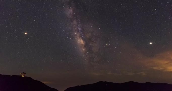 大围山星空视频素材