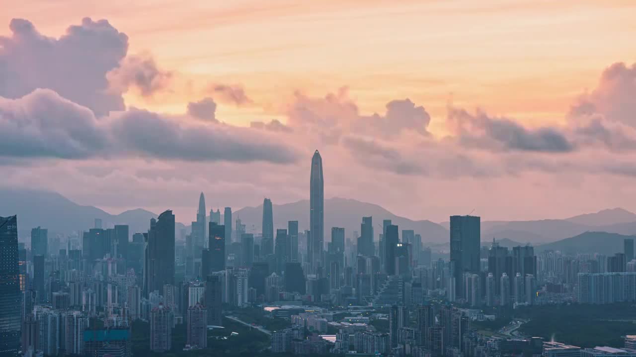 深圳航拍延时合集深圳合集深圳宣传片视频素材