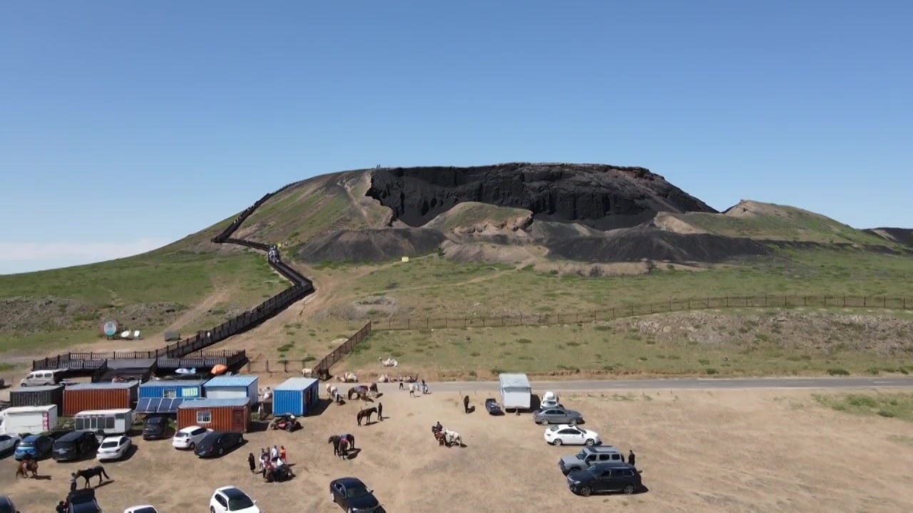 【4k航拍】内蒙古乌兰哈达火山地质公园视频下载