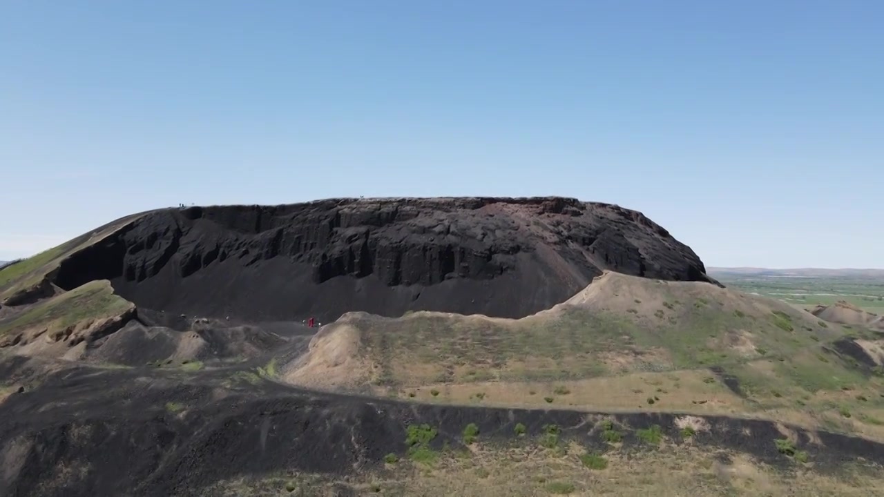 【4k航拍】内蒙古乌兰哈达火山地质公园视频素材