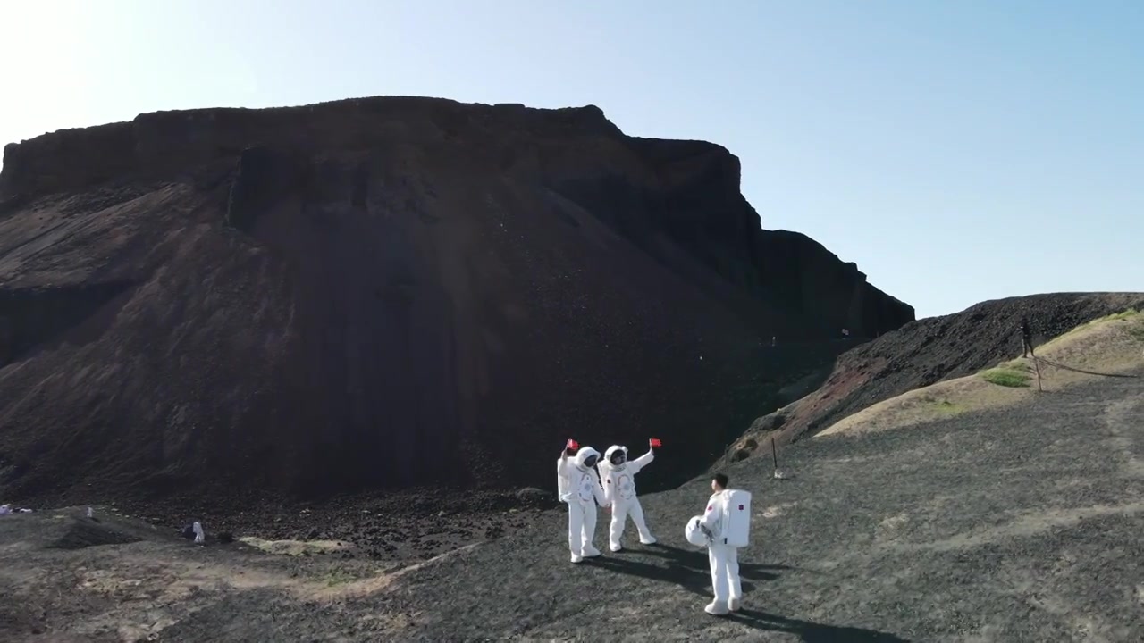 【4k航拍】内蒙古乌兰哈达火山地质公园视频下载