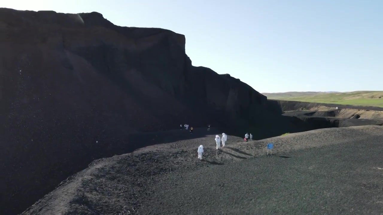 【4k航拍】内蒙古乌兰哈达火山地质公园视频素材