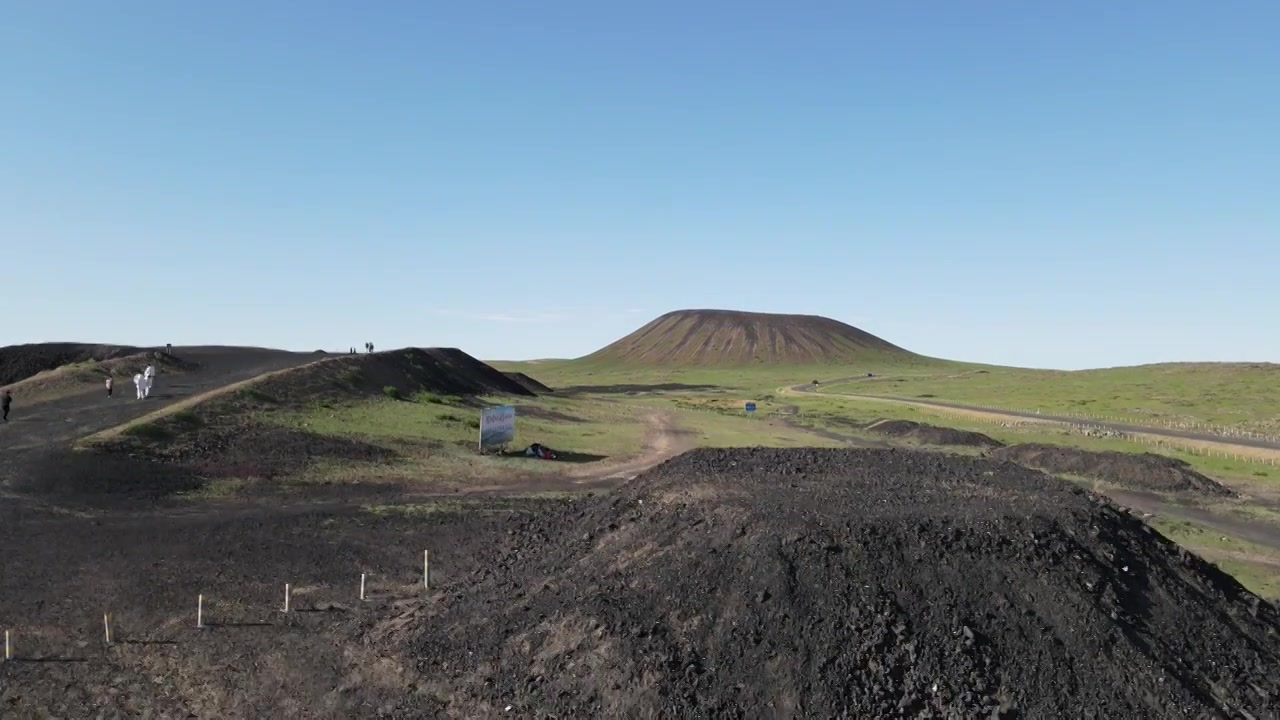 【4k航拍】内蒙古乌兰哈达火山地质公园视频下载