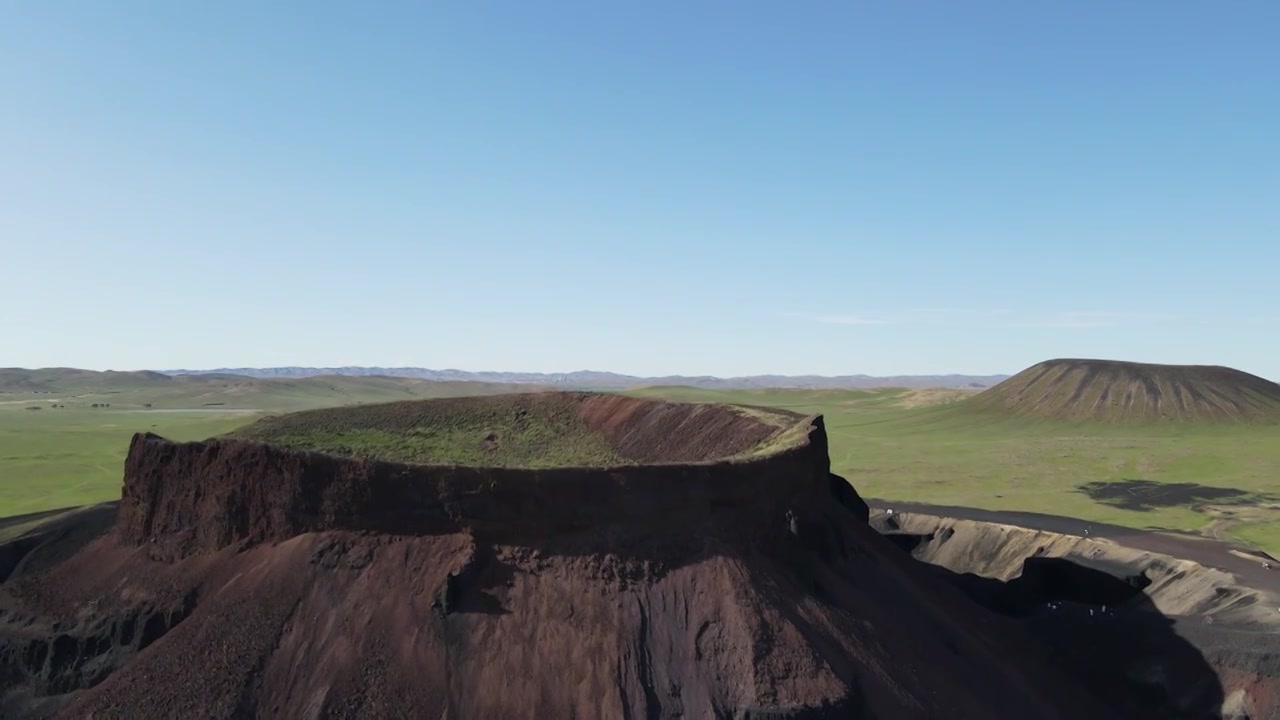 【4k航拍】内蒙古乌兰哈达火山地质公园视频下载