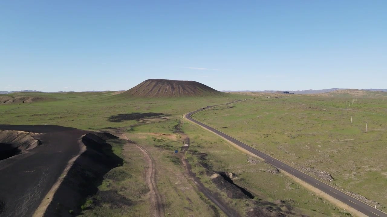 【4k航拍】内蒙古乌兰哈达火山地质公园视频下载