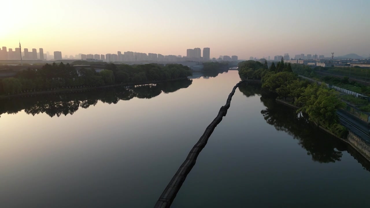 绍兴古纤道视频素材