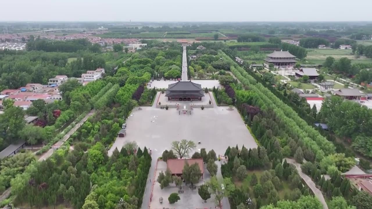 河南周口市鹿邑县老子故里文化旅游区太清宫视频下载