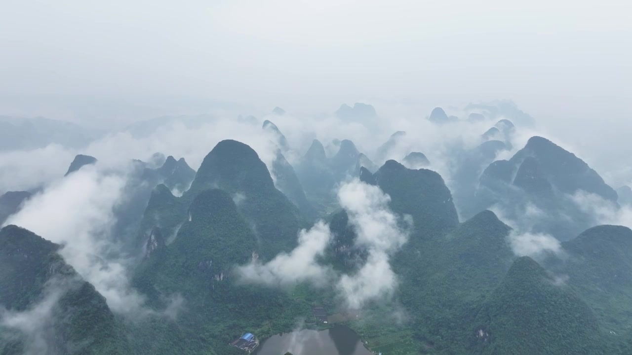 广西桂林山水漓江风光视频素材