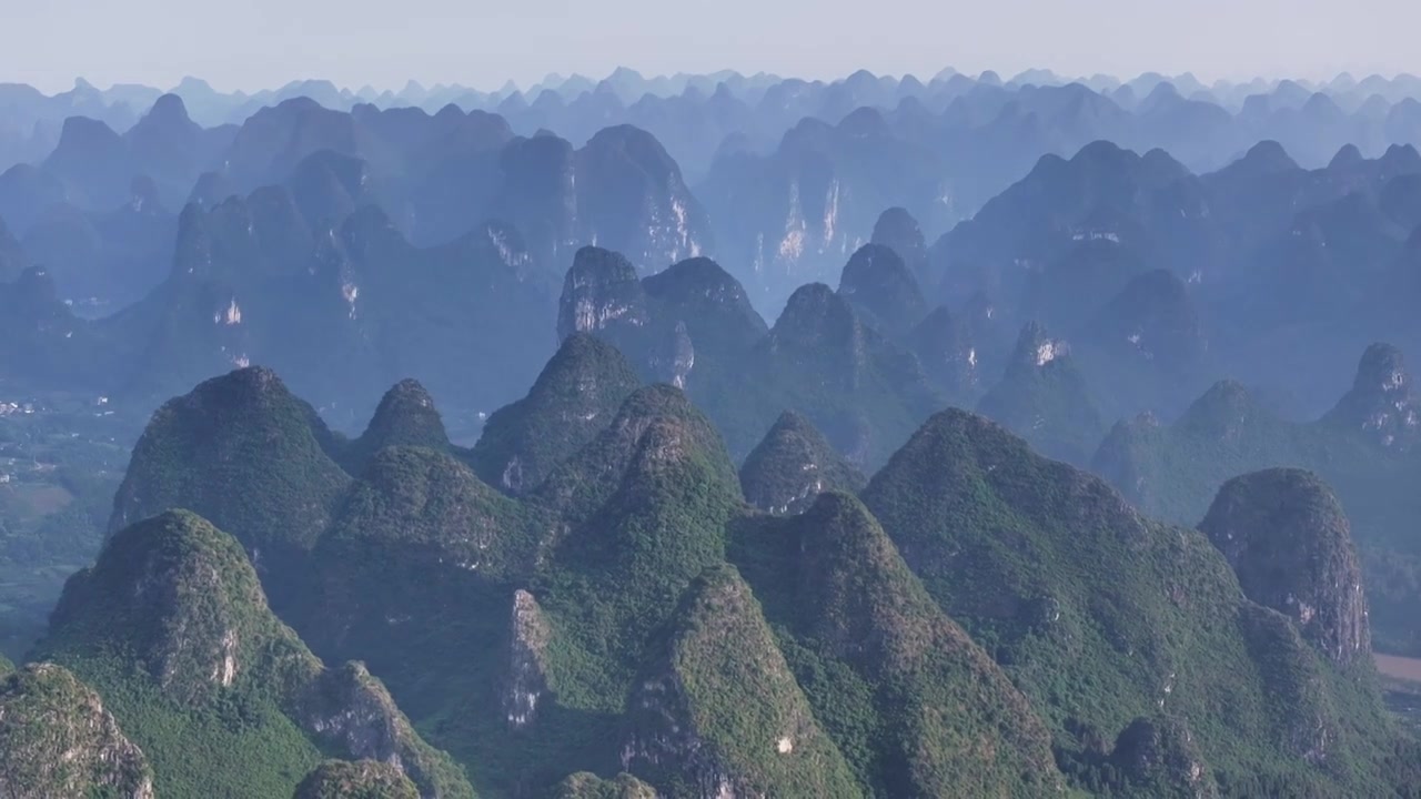 广西桂林山水漓江风光视频素材